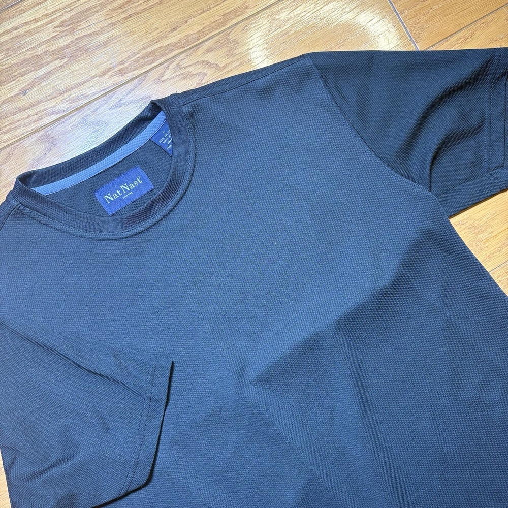 Nat Nast Luxury Originals T Shirt Size L Men's Black Casual Activewear